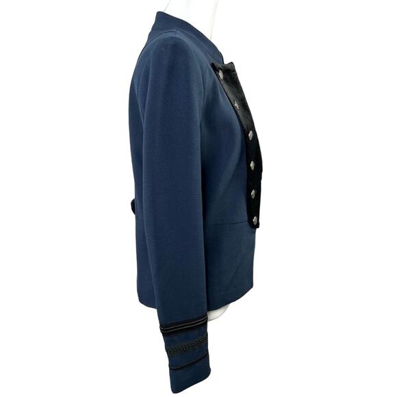 ONLY x ASOS Womens Size 6 Navy Jemina Military Jacket NWT Short Blazer EU 34 - Picture 4 of 13